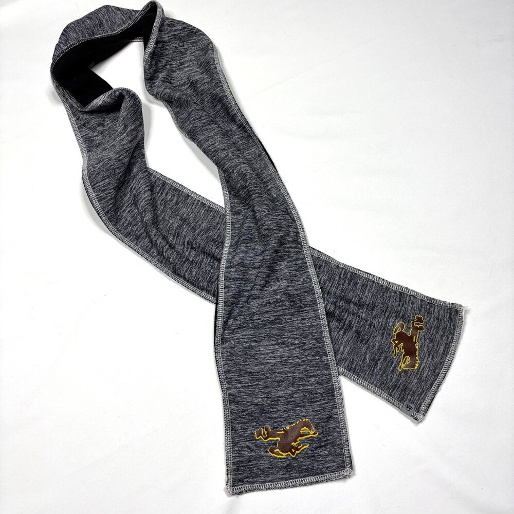 University of Wyoming Cowboys Top of the World Gray Fleece-Lined Scarf 5.5 X 62"